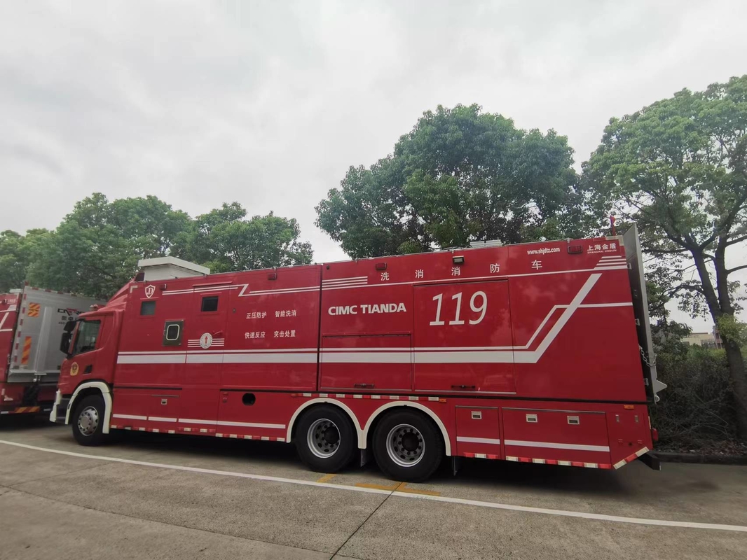 Emergency Chemical Detection Rescue Vehicle 6×4 Drive 100 Km/H