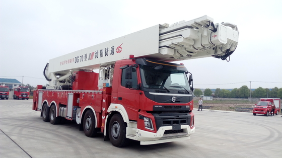 70 meter draaitafel ladderwagen reddings- en brandbestrijdingsvoertuig