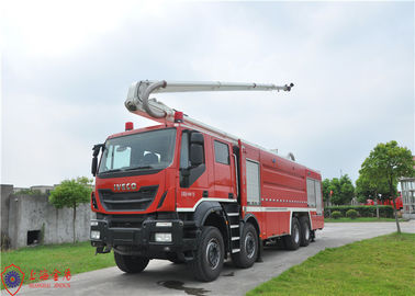 Op zwaar werk berekende 8 x 4 Drijf Lucht de Brandvrachtwagen van de Watertoren met 25m het Werk Hoogte