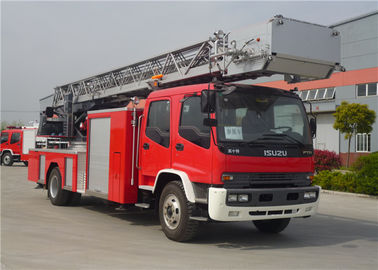 30M Aerial Ladder Commercial Brandvrachtwagens met Pompstroom 40L/s bij 1.0Mpa
