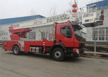 CCC 4745mm Wielbasis4×2 Aandrijving de Vrachtwagen van de het Platformbrand van de 32m Hoogte Brandweerladder