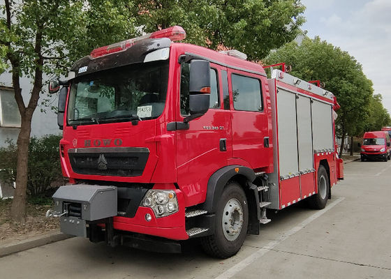 Van de de Brandpomp 4x2 van ISO9001 80L/S van het de Aandrijvingswater de Vrachtwagen van de het Schuimbrand met Twee Rijcabine